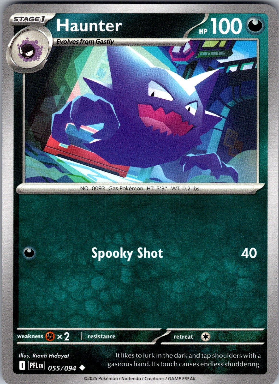 Haunter Uncommon ME02: Phantasmal Flames 055/094 LP