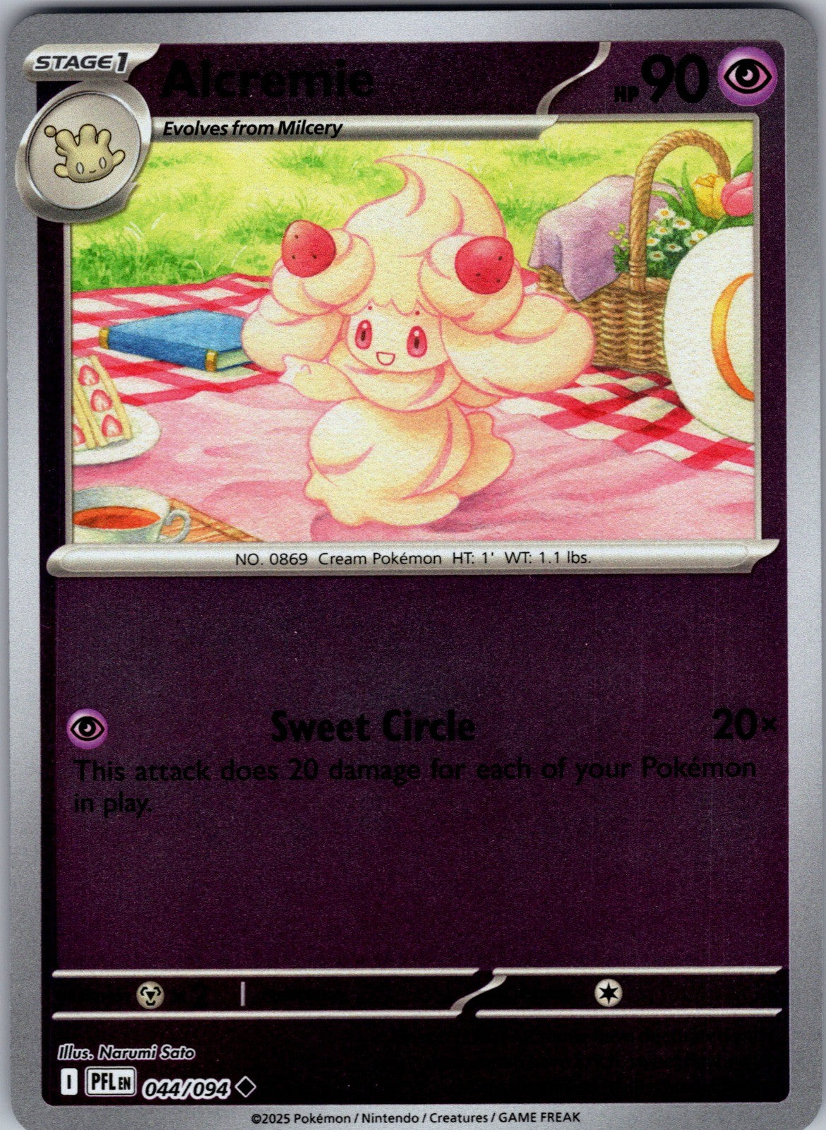Alcremie Uncommon ME02: Phantasmal Flames 044/094 LP