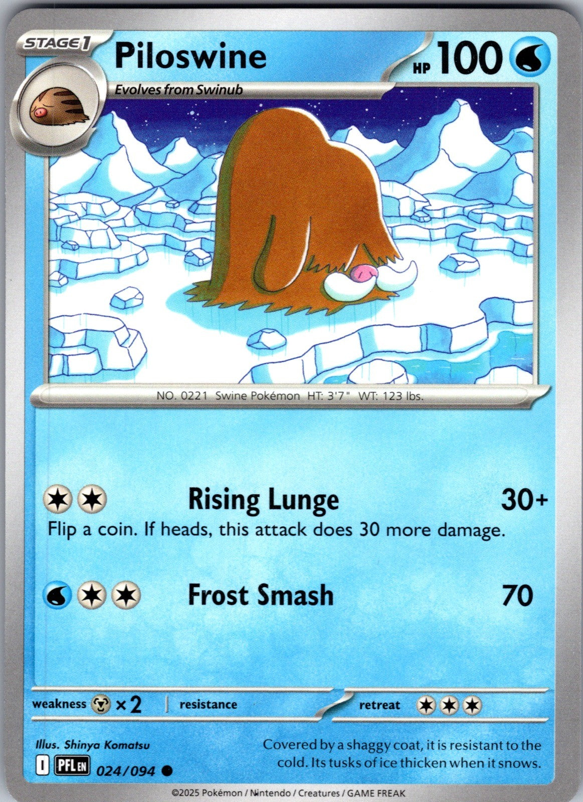 Piloswine Common ME02: Phantasmal Flames 024/094 LP