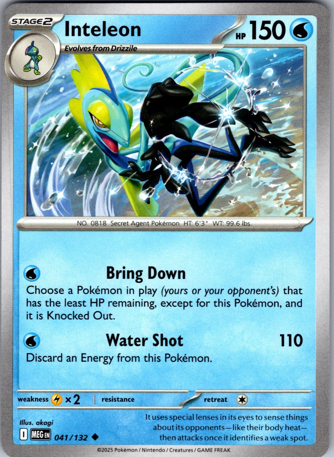 Inteleon Uncommon ME01: Mega Evolution 041/132 LP