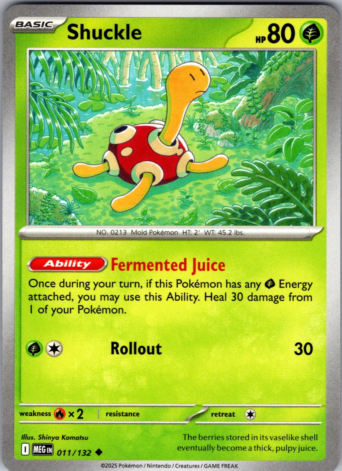Shuckle Uncommon ME01: Mega Evolution 011/132 LP
