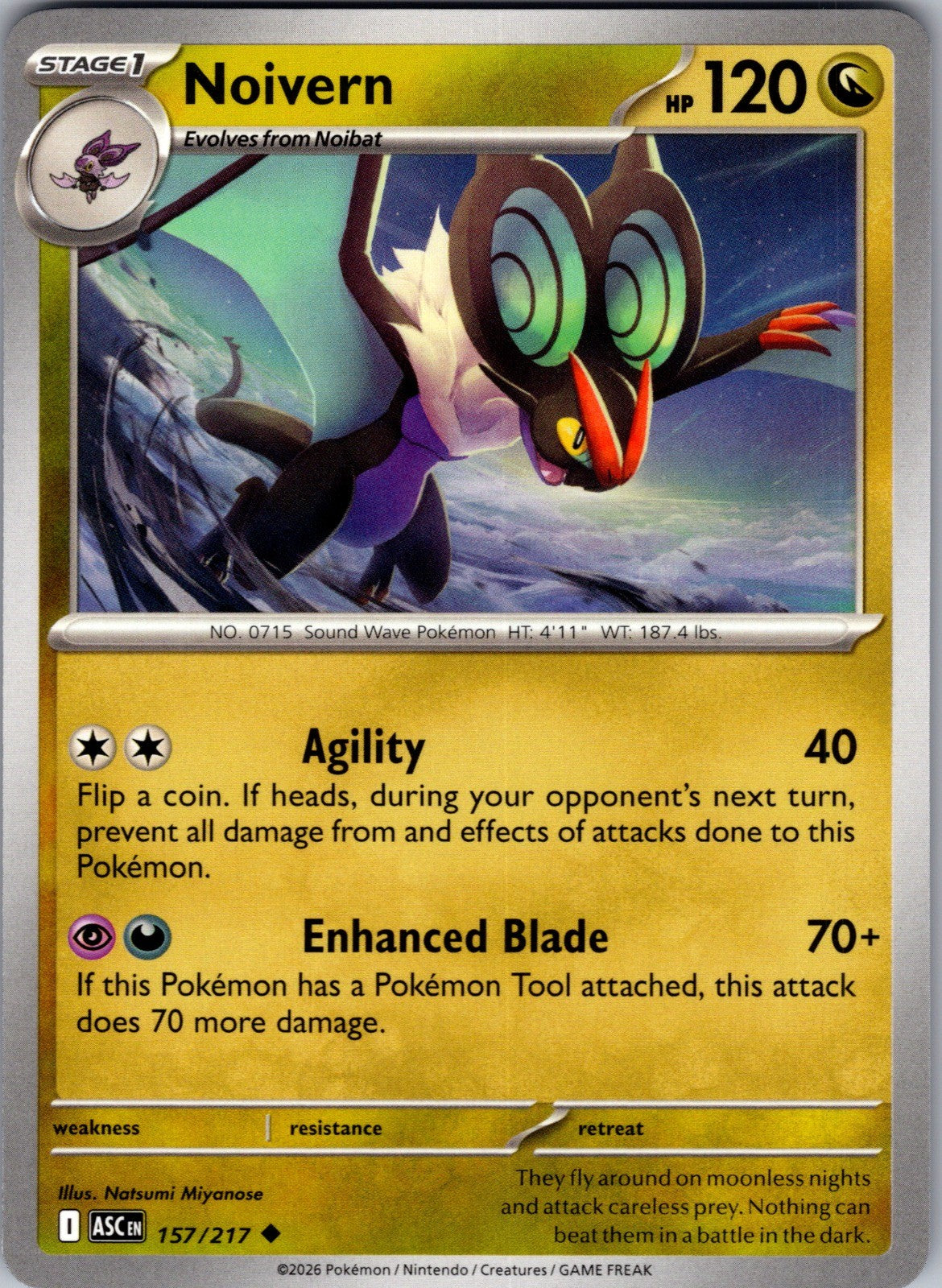 Noivern Uncommon ME: Ascended Heroes 157/217 LP
