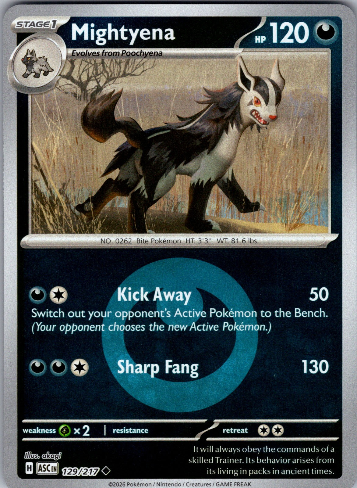 Mightyena Uncommon ME: Ascended Heroes 129/217 LP