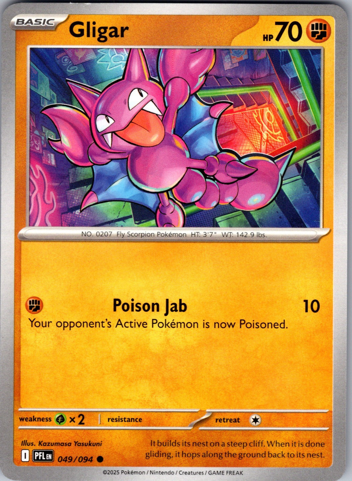 Gligar Common ME02: Phantasmal Flames 049/094 LP