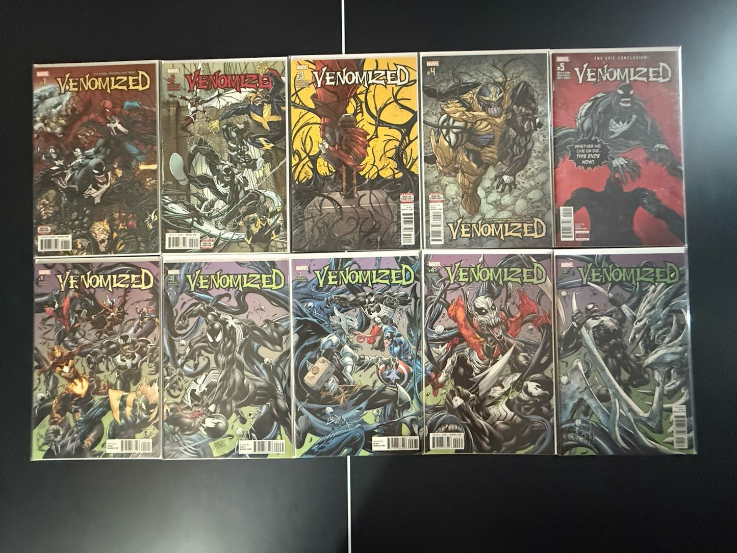 Venomverse Reborn #1-5 (A Cover Set + Connecting Cover Set) (Complete)
