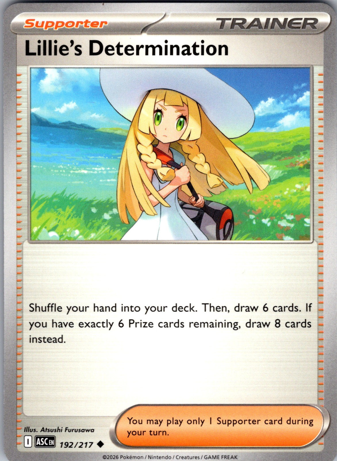 Lillie's Determination Uncommon ME01: Mega Evolution 119/132 LP