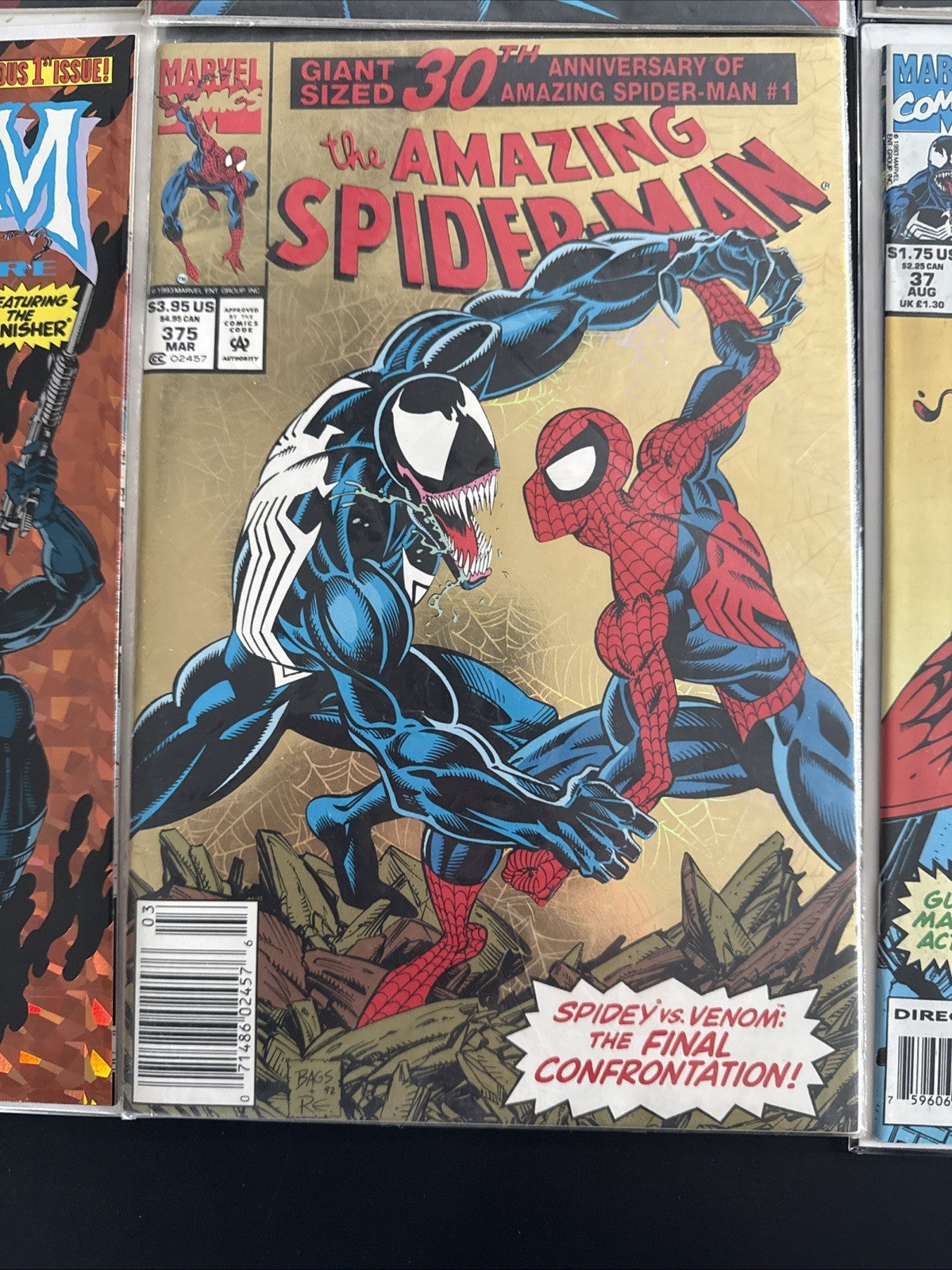 Spider-Man and Venom keys and popular covers. Mixed conditions