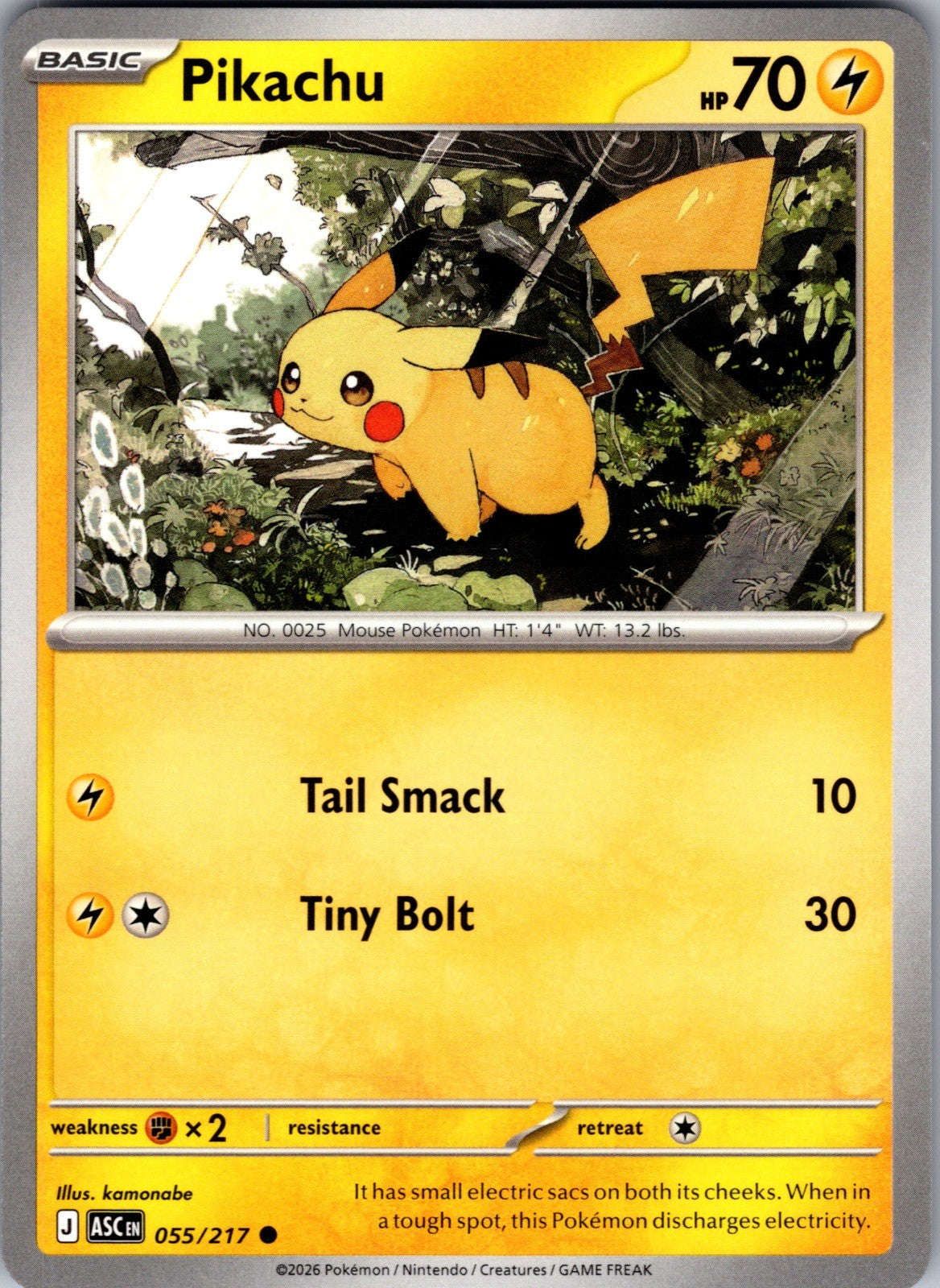 Pikachu Common ME: Ascended Heroes 055/217 LP