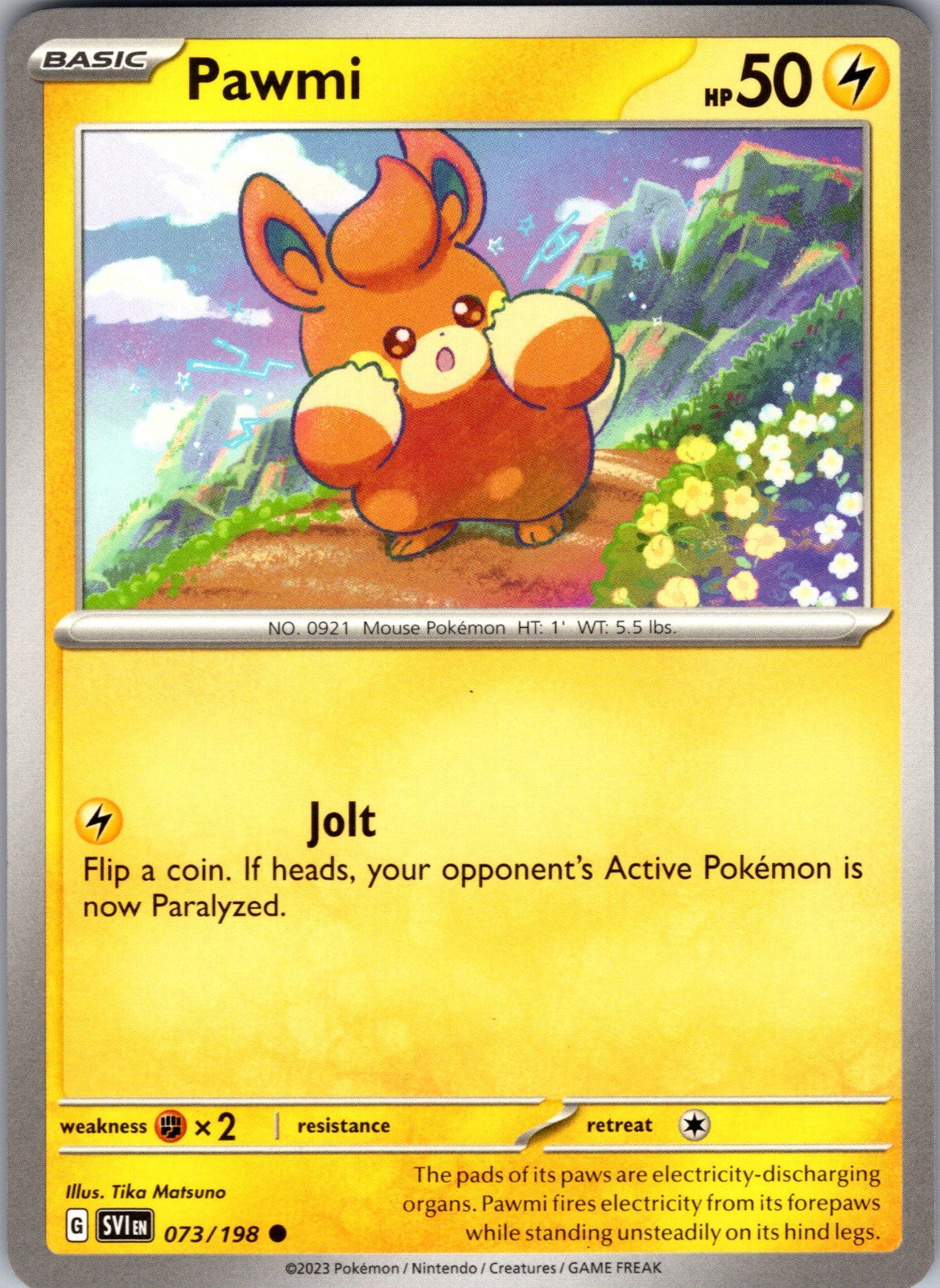 Pawmi Common SV01: Scarlet & Violet Base Set 073/198 LP