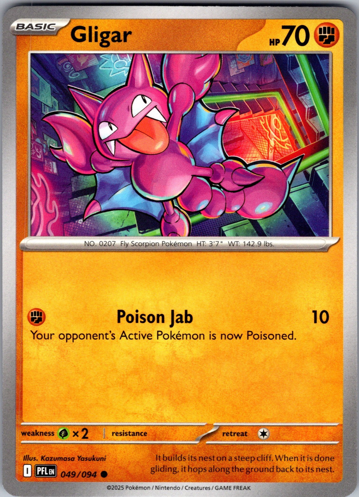 Gligar Common ME02: Phantasmal Flames 049/094 LP