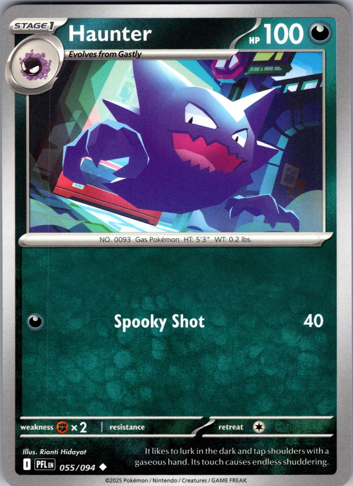 Haunter Uncommon ME02: Phantasmal Flames 055/094 LP