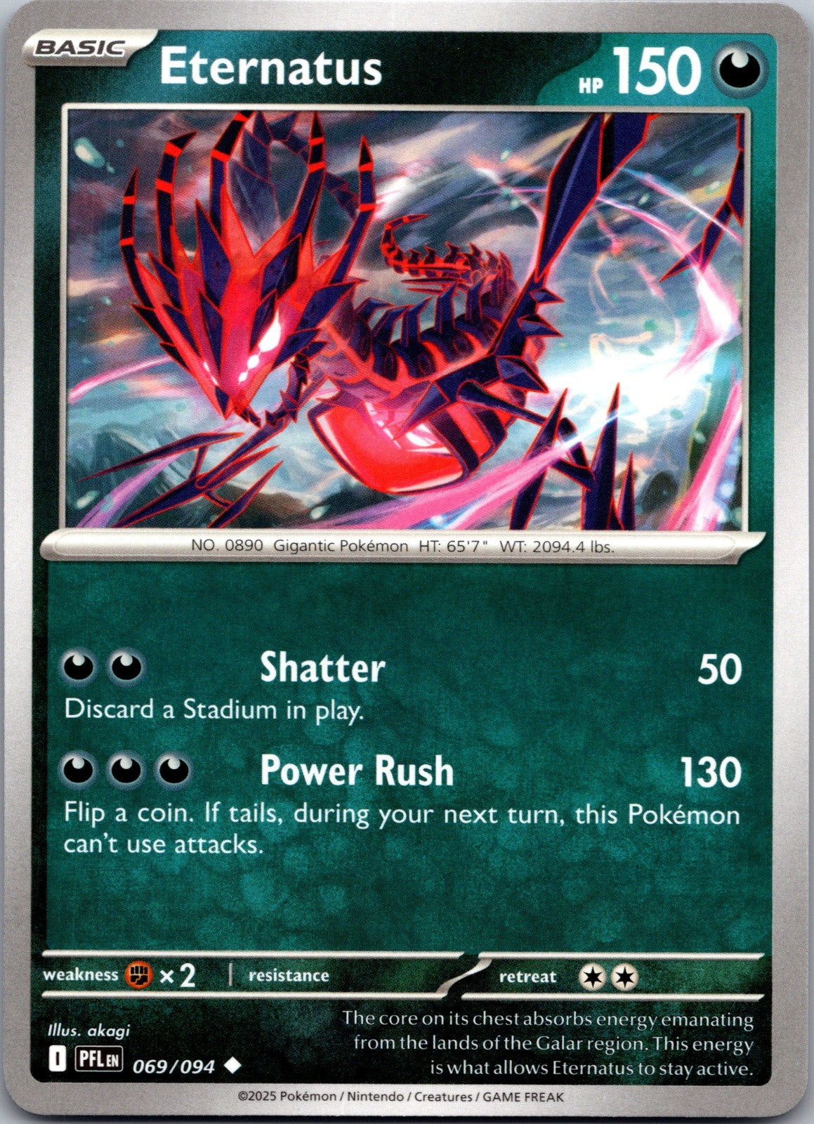 Eternatus Uncommon ME02: Phantasmal Flames 069/094 LP