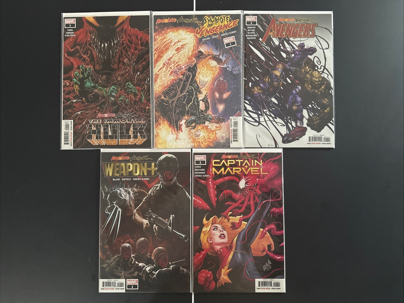 Absolute Carnage Mega Bundle. Keys and popular characters. Multiple sets. NM