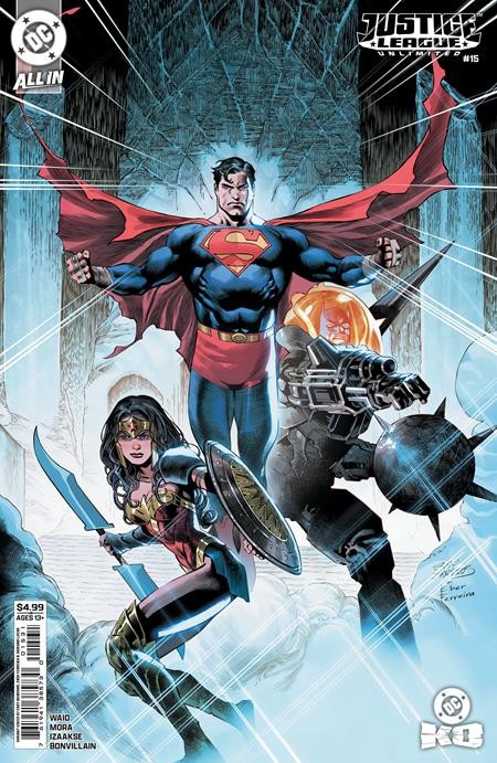 JUSTICE LEAGUE UNLIMITED #15 CVR C EDDY BARROWS & EBER FERREIRA CARD STOCK VAR