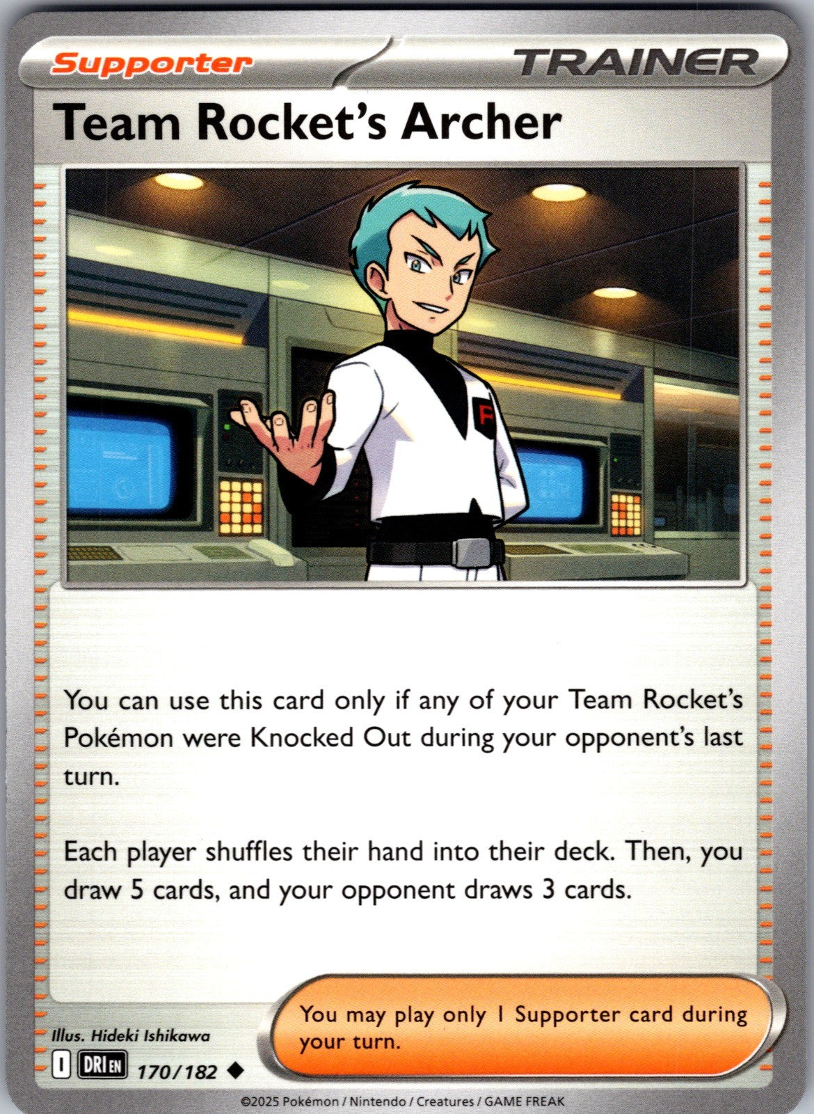 Team Rocket's Archer Uncommon SV10: Destined Rivals 170/182 LP