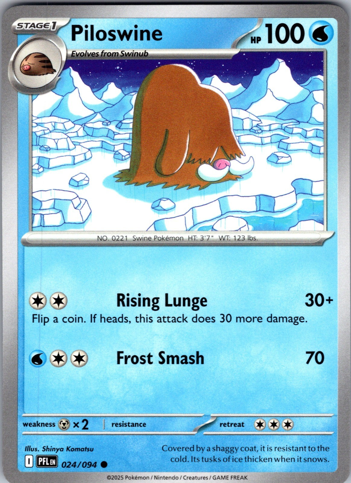 Piloswine Common ME02: Phantasmal Flames 024/094 LP