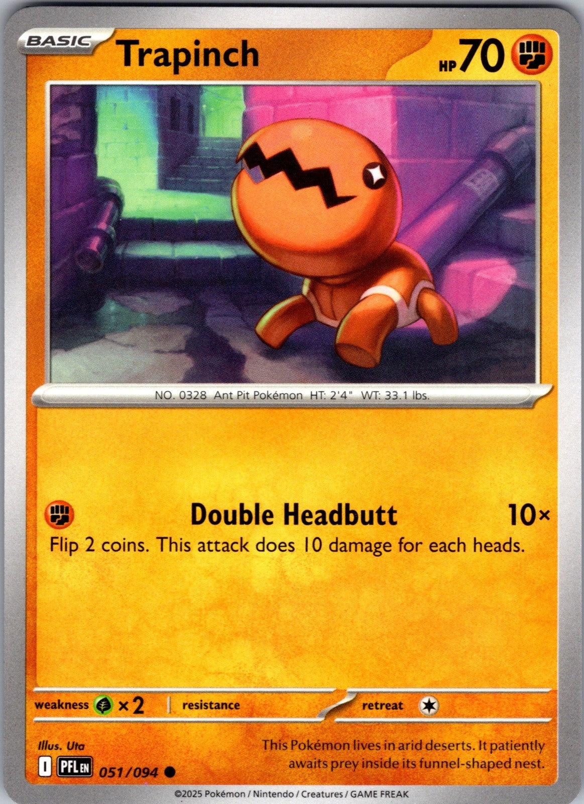 Trapinch Common ME02: Phantasmal Flames 051/094 LP