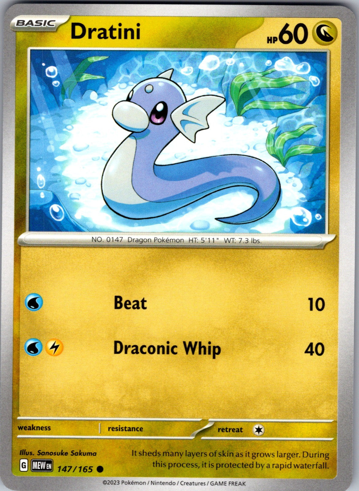Dratini Common SV: Scarlet & Violet 151 147/165 LP