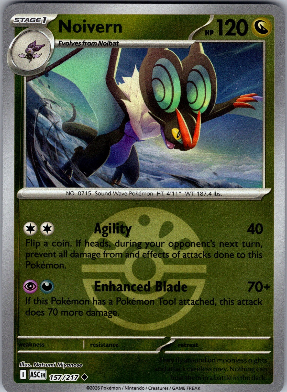 Noivern (Friend Ball) Reverse Holo Uncommon ME: Ascended Heroes 157/217 LP