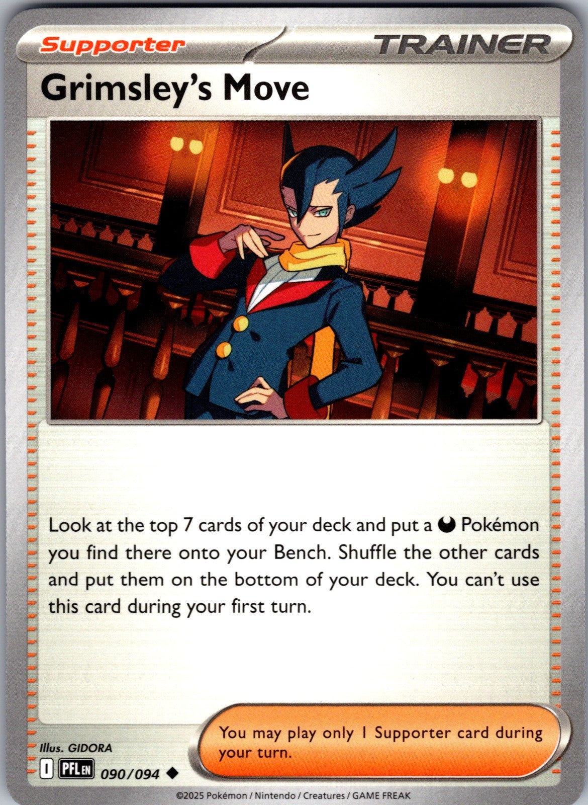 Grimsley's Move Uncommon ME02: Phantasmal Flames 090/094 LP