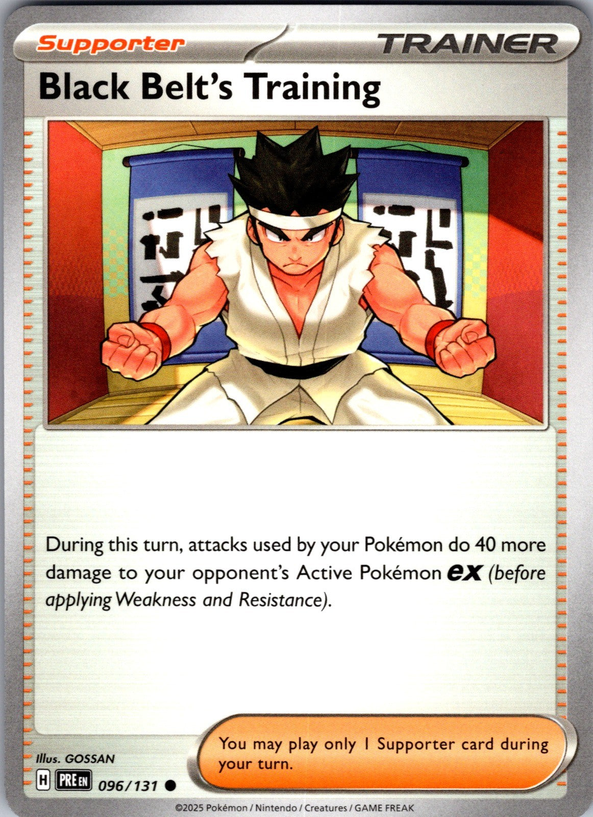 Black Belt's Training Common SV: Prismatic Evolutions 096/131 LP