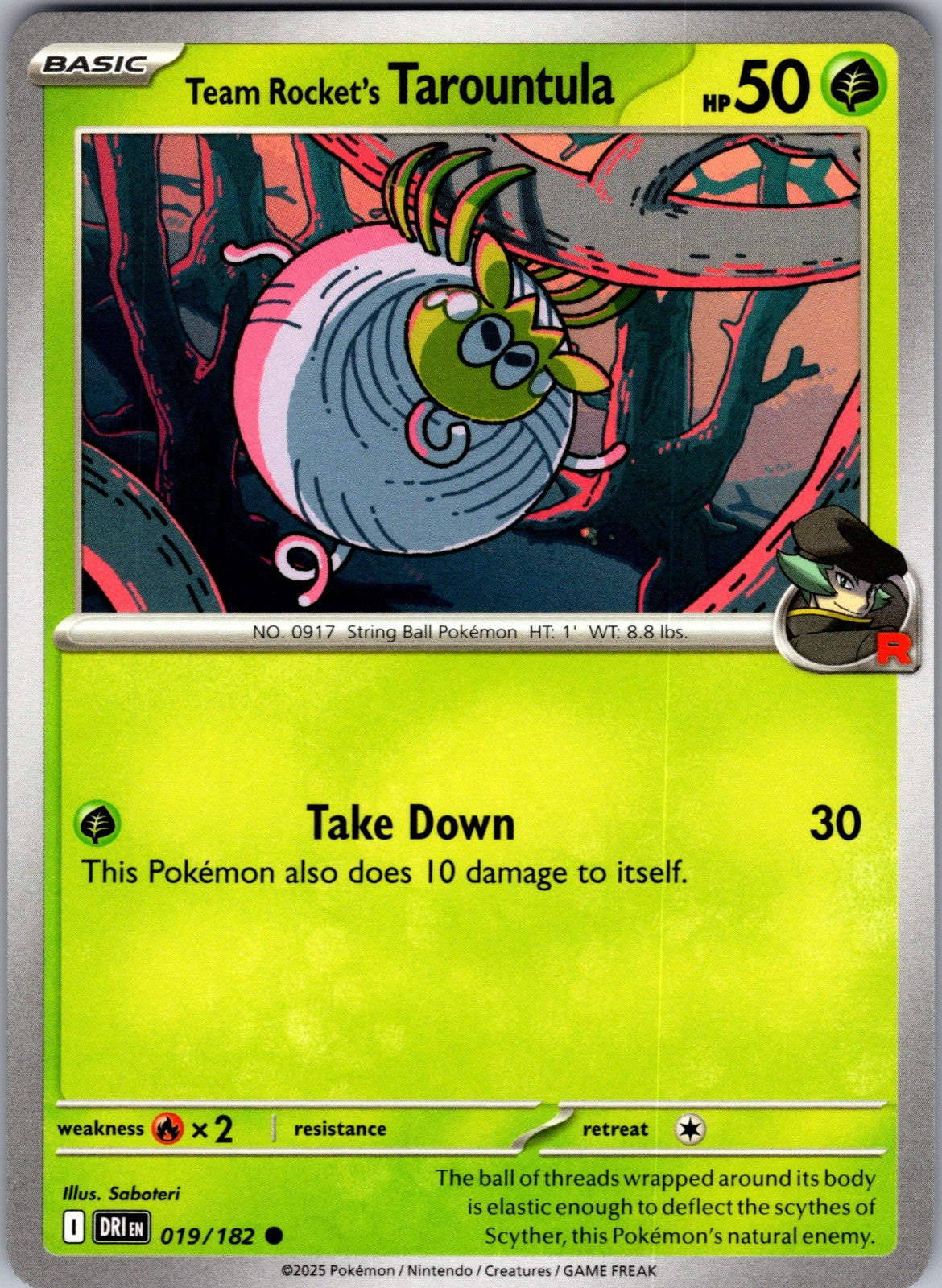 Team Rocket's Tarountula Common ME: Ascended Heroes 018/217 LP