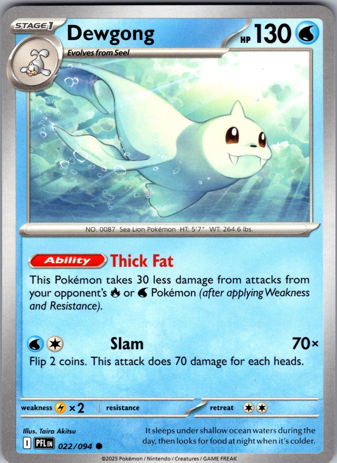 Dewgong Common ME02: Phantasmal Flames 022/094 LP