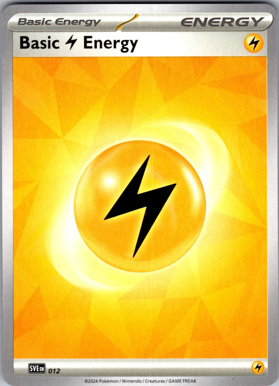 Basic Lightning Energy Common SVE: Scarlet & Violet Energies 012 LP