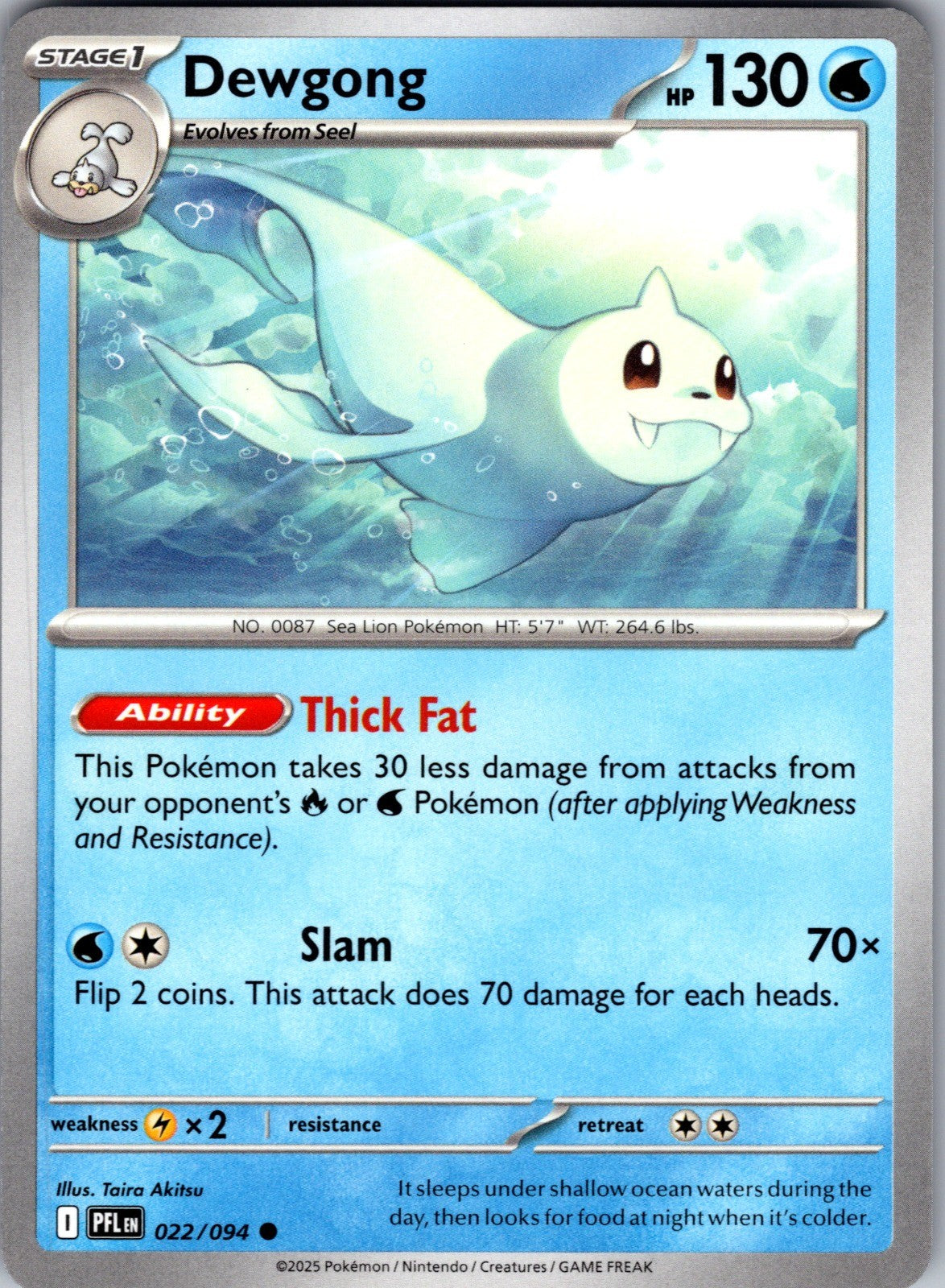 Dewgong Common ME02: Phantasmal Flames 022/094 LP