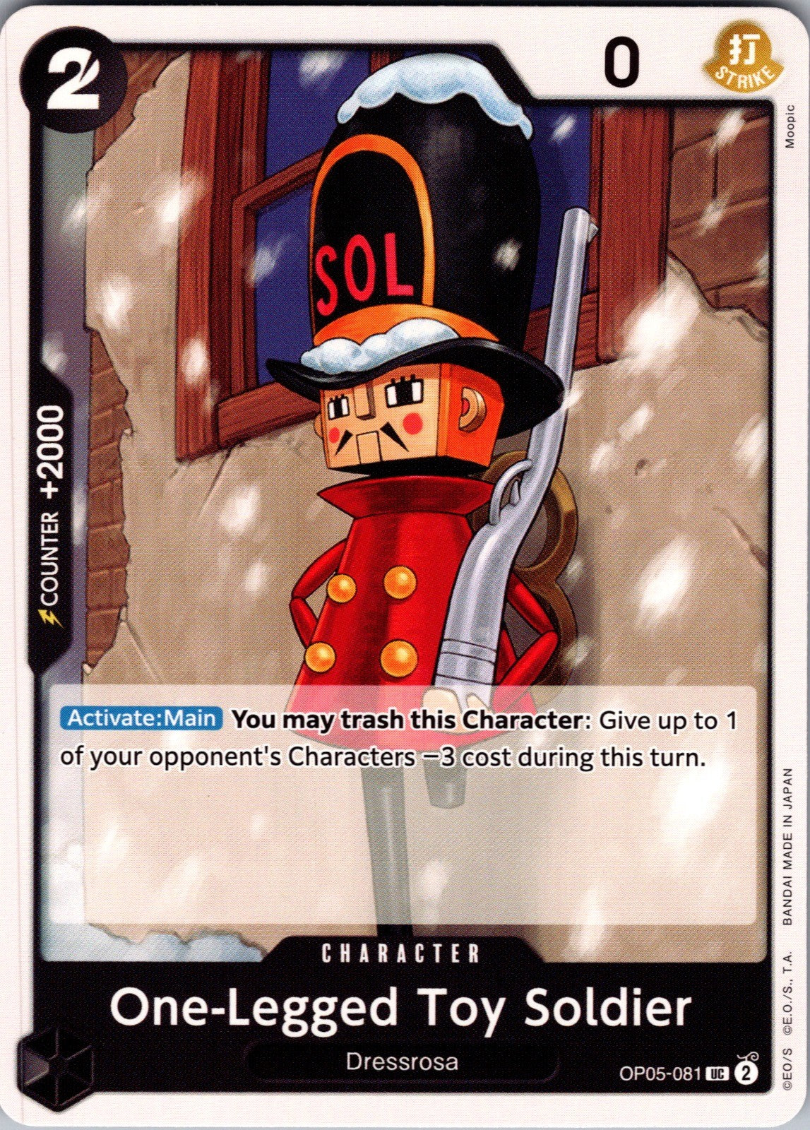 One-Legged Toy Soldier UC Awakening of the New Era OP05-081 LP