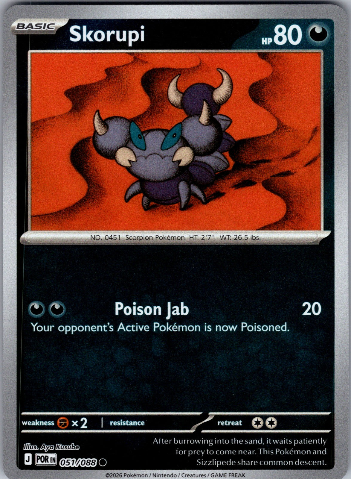 Skorupi Reverse Holo Common ME03: Perfect Order 051/088 LP