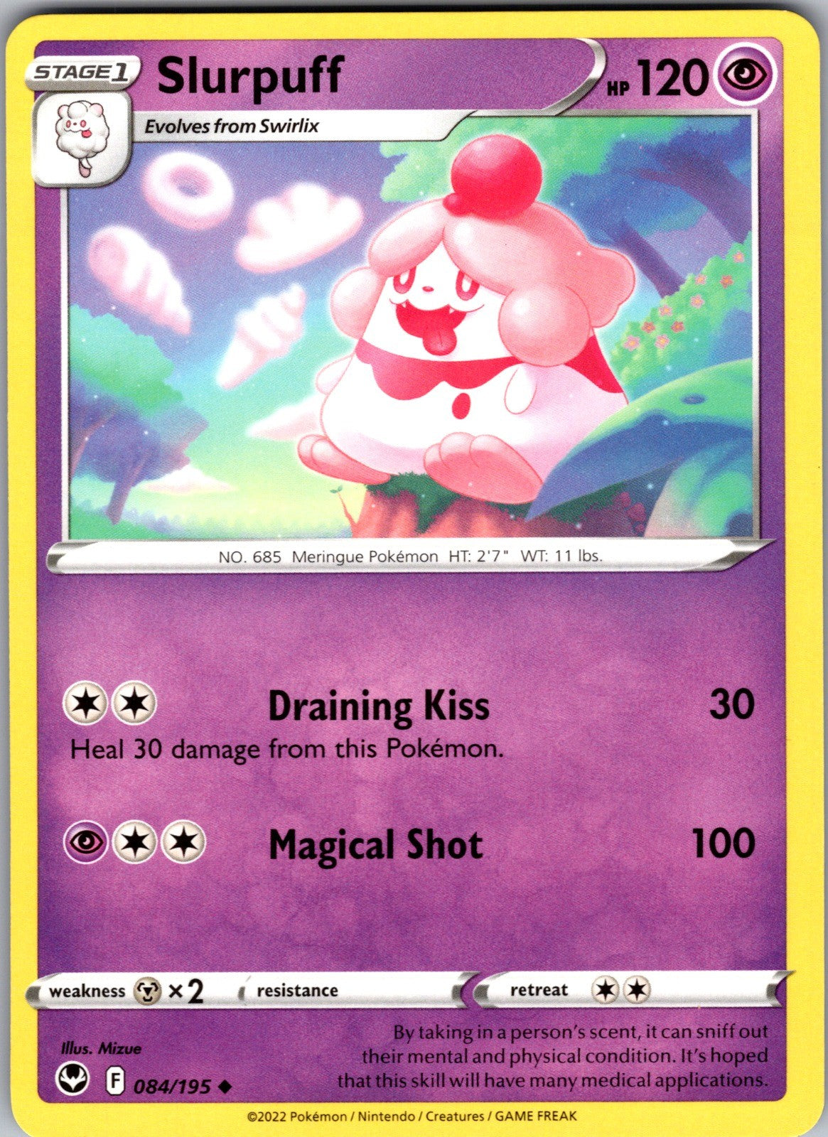 Slurpuff Uncommon SWSH12: Silver Tempest 084/195 LP