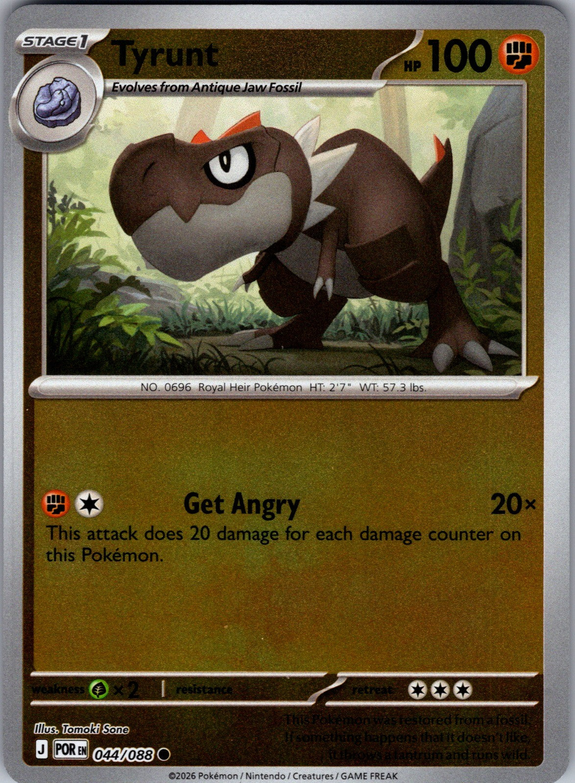 Tyrunt Reverse Holo Common ME03: Perfect Order 044/088 LP