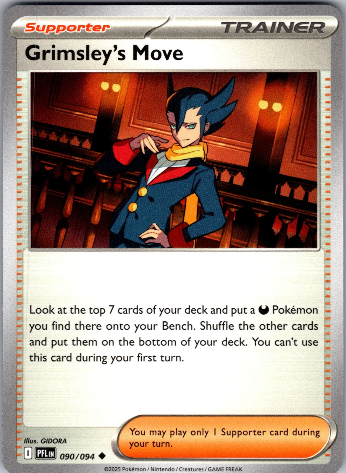 Grimsley's Move Uncommon ME02: Phantasmal Flames 090/094 LP