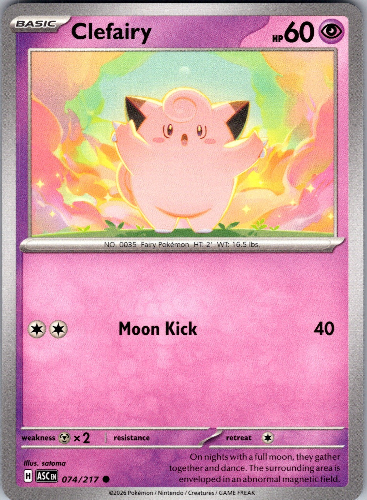 Clefairy Common ME: Ascended Heroes 074/217 LP