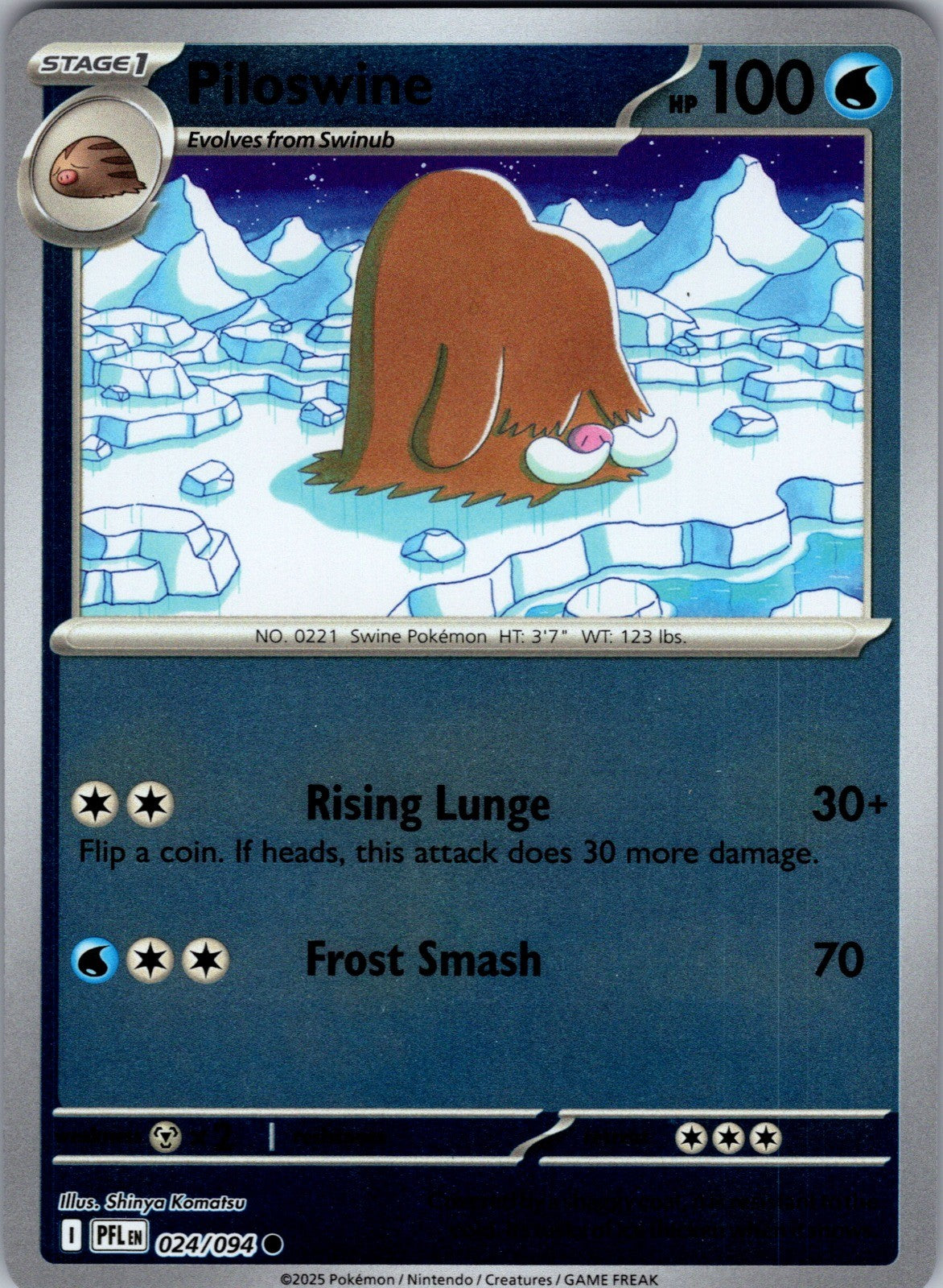 Piloswine Common ME02: Phantasmal Flames 024/094 LP