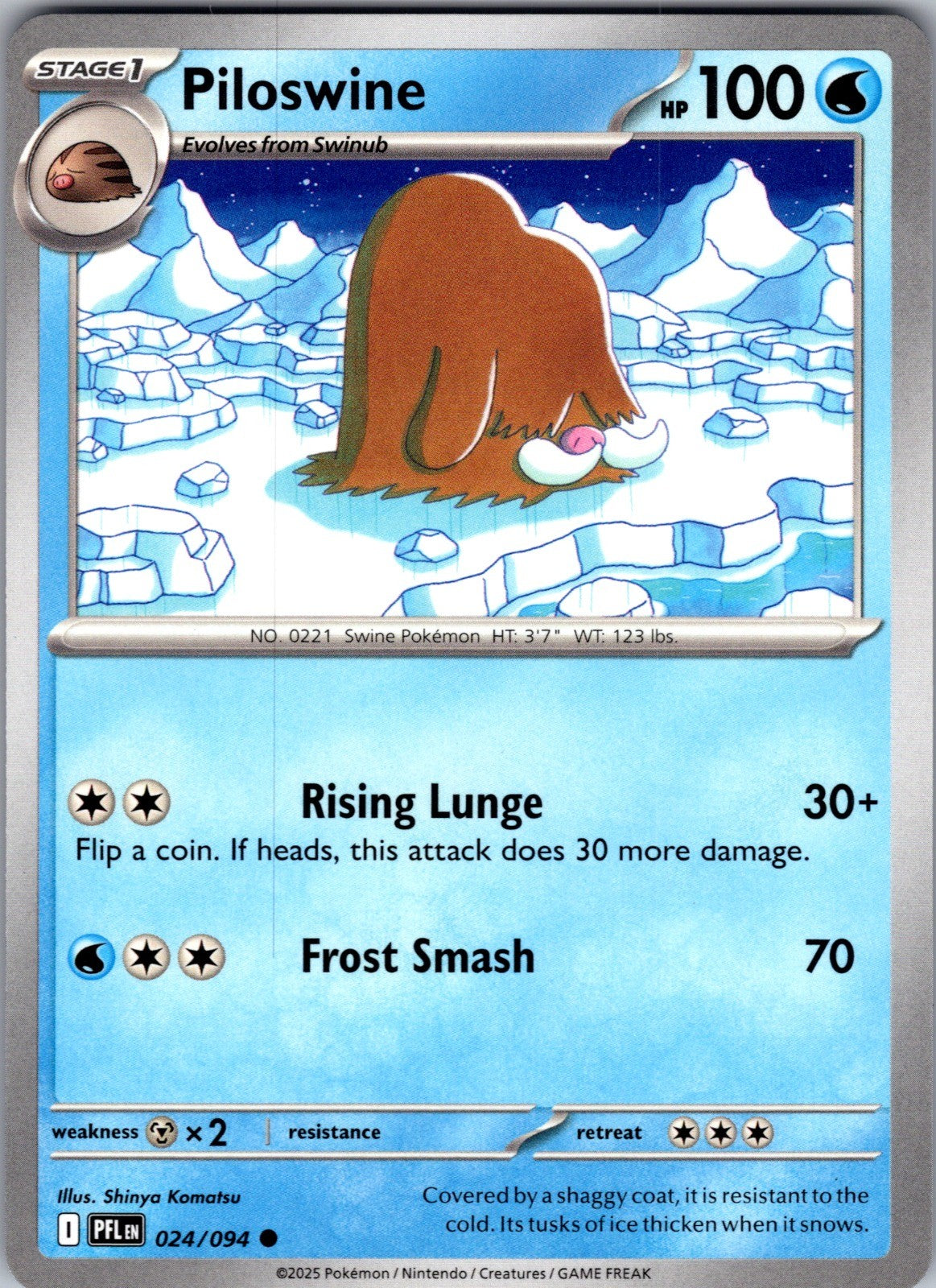 Piloswine Common ME02: Phantasmal Flames 024/094 LP