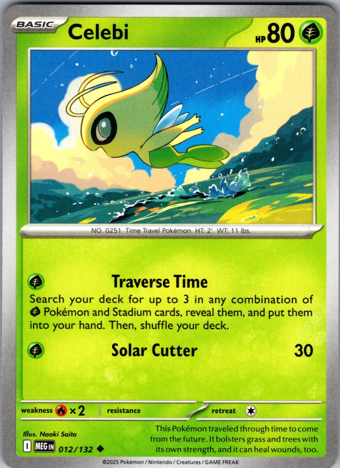 Celebi Uncommon ME01: Mega Evolution 012/132 LP