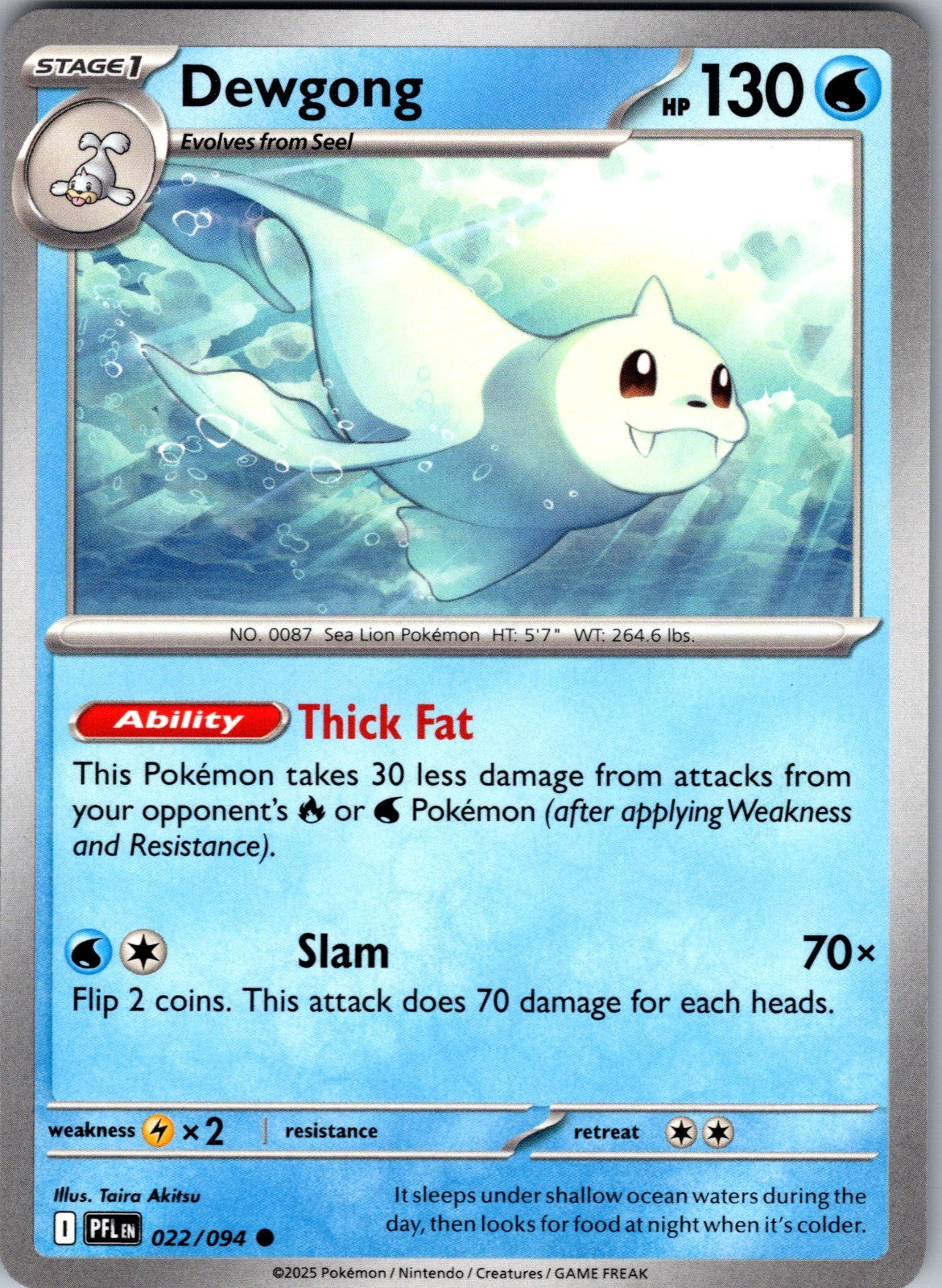 Dewgong Common ME02: Phantasmal Flames 022/094 LP