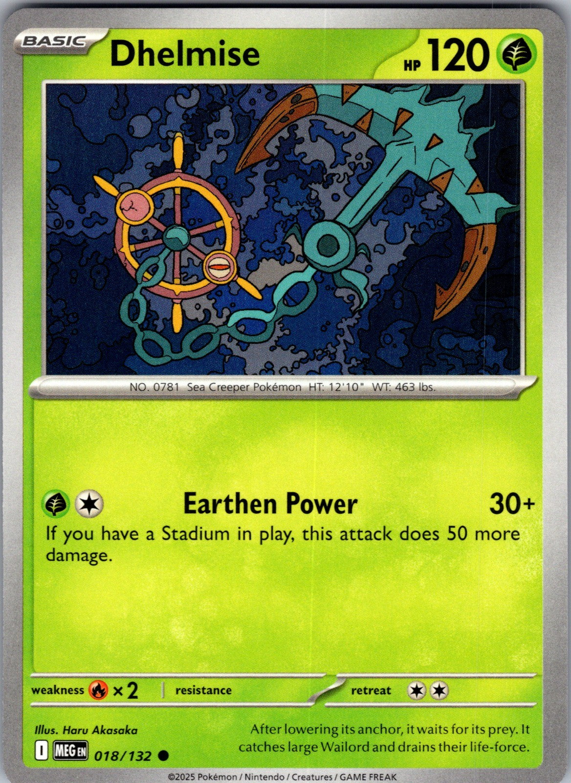 Dhelmise Common ME01: Mega Evolution 018/132 LP