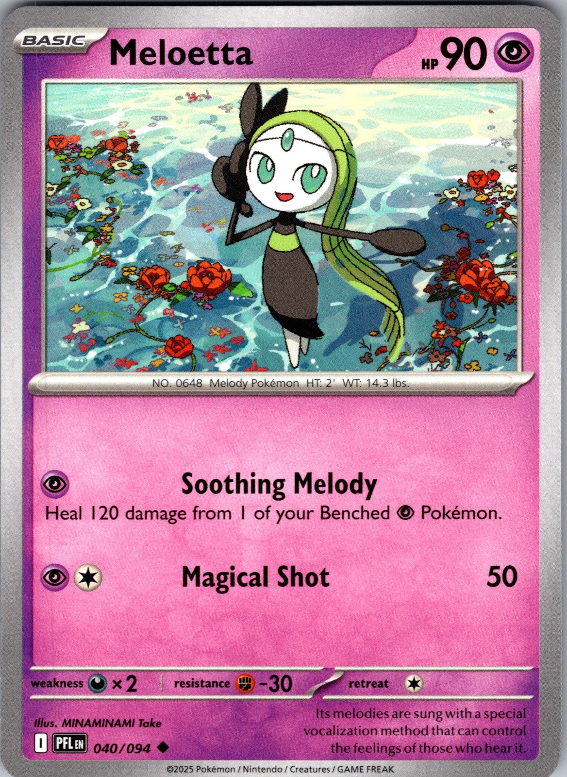 Meloetta Uncommon ME02: Phantasmal Flames 040/094 LP