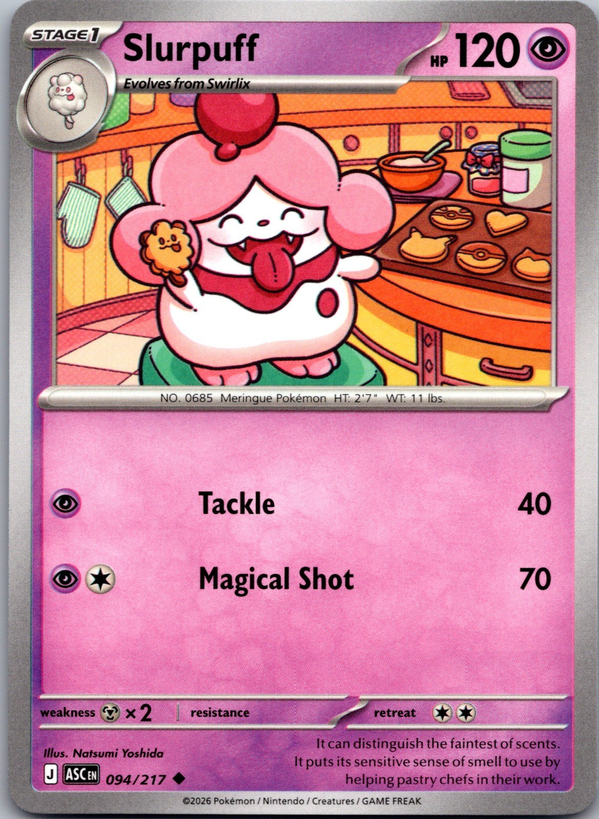 Slurpuff Uncommon ME: Ascended Heroes 094/217 LP