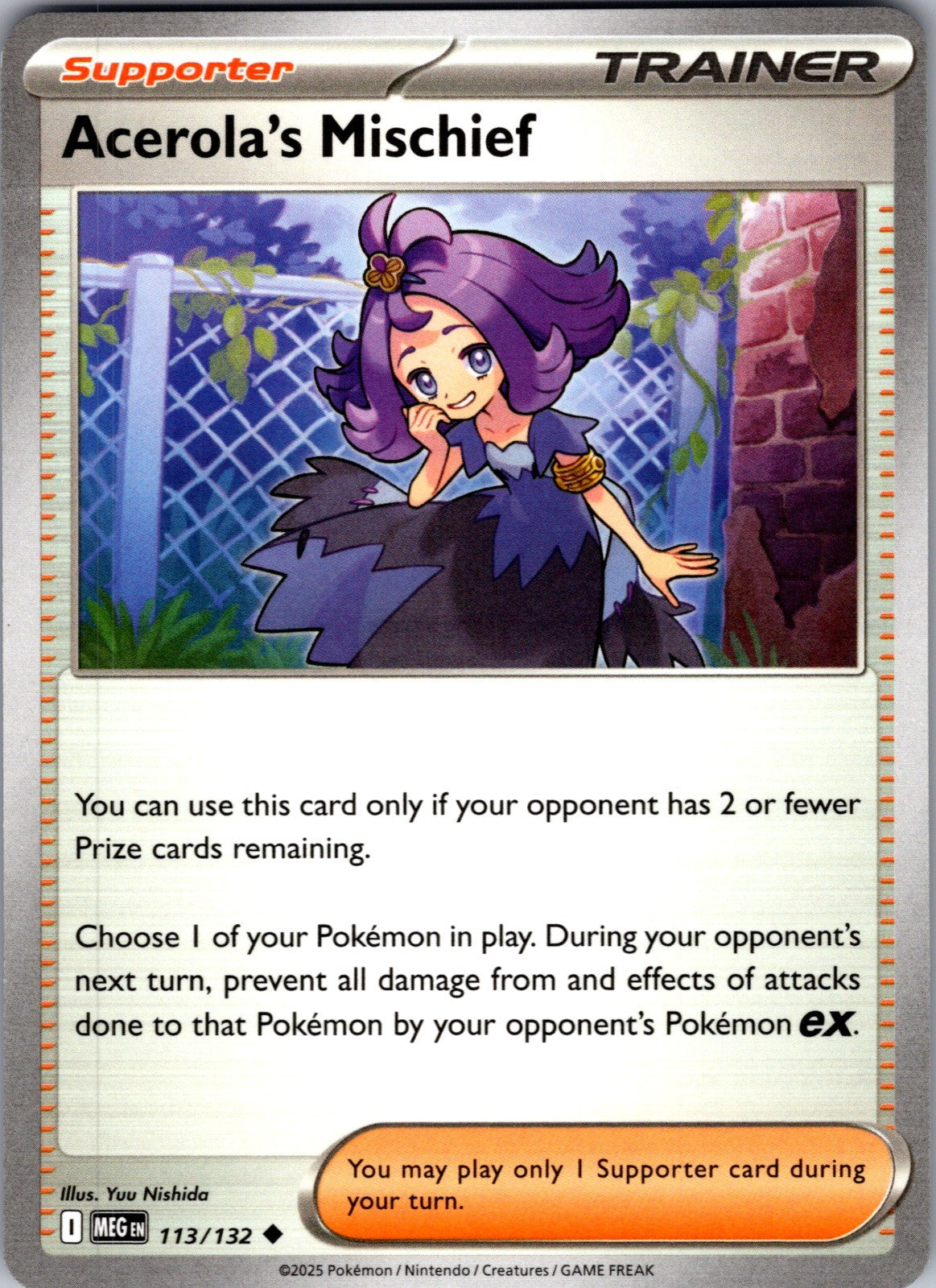 Acerola's Mischief Uncommon ME01: Mega Evolution 113/132 LP