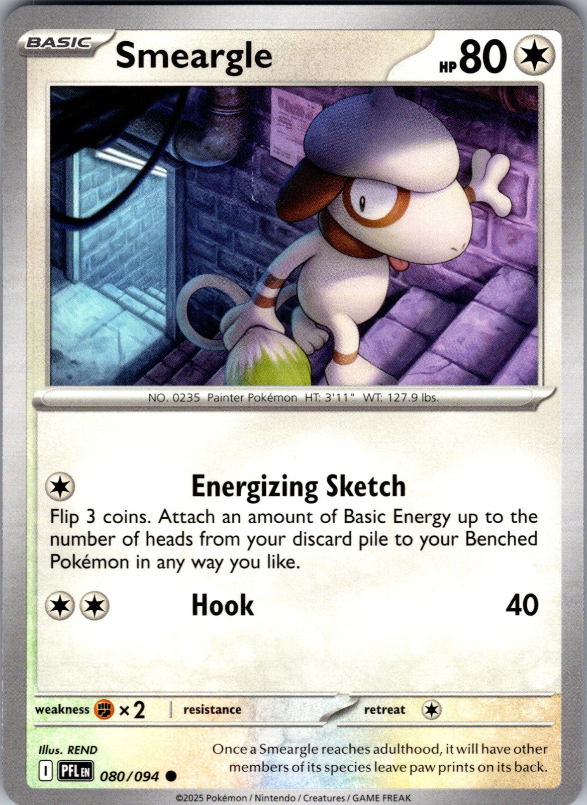 Smeargle Common ME02: Phantasmal Flames 080/094 LP
