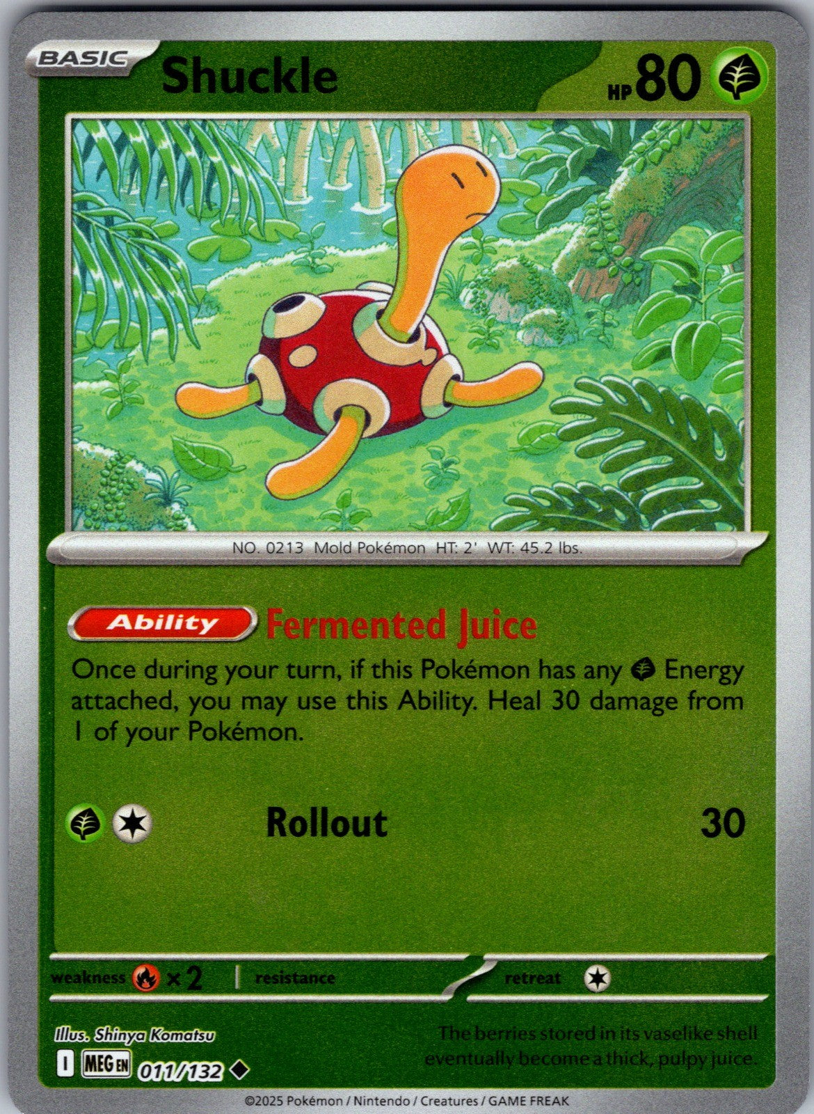 Shuckle Uncommon ME01: Mega Evolution 011/132 LP