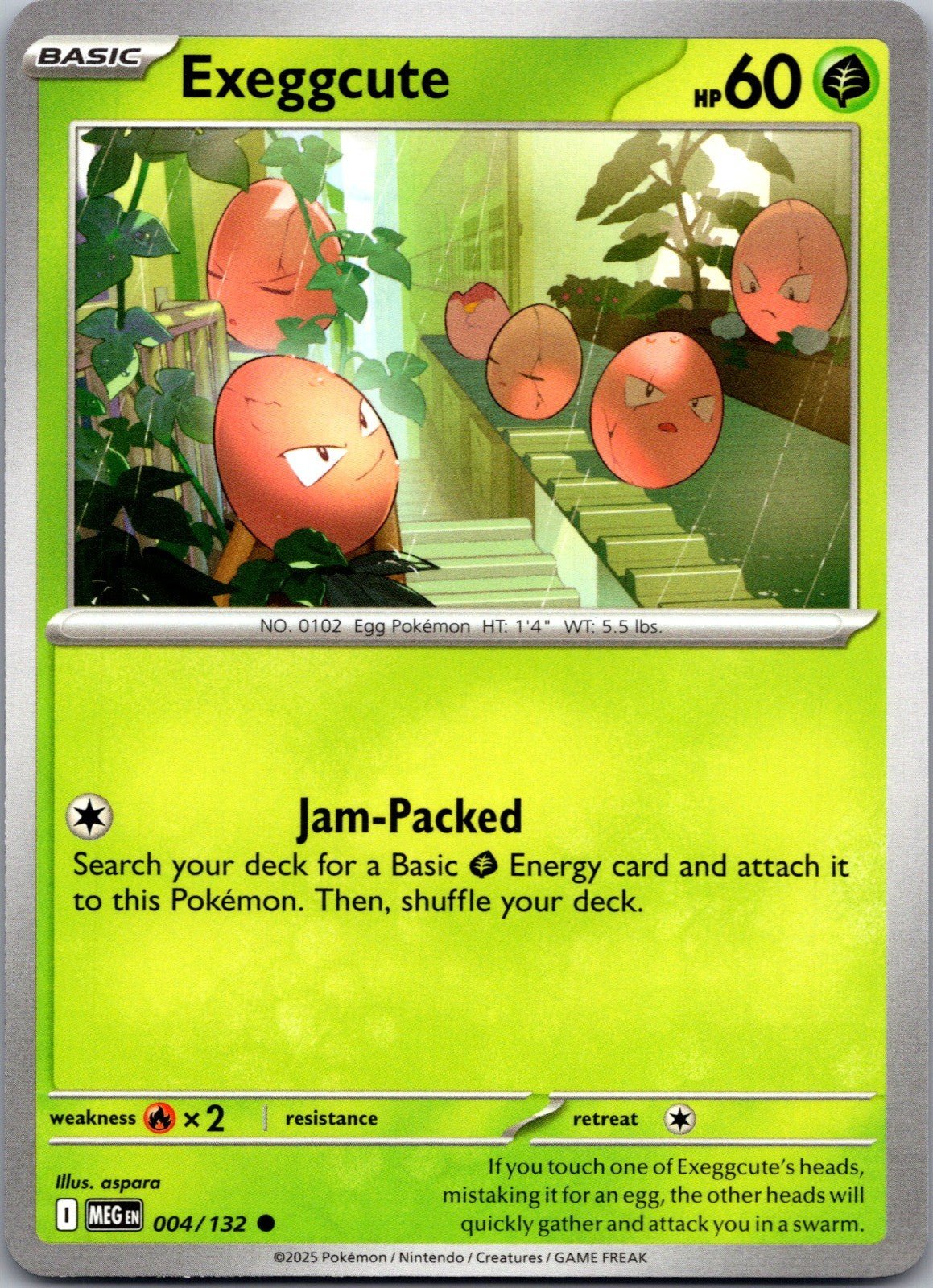 Exeggcute Common ME01: Mega Evolution 004/132 LP