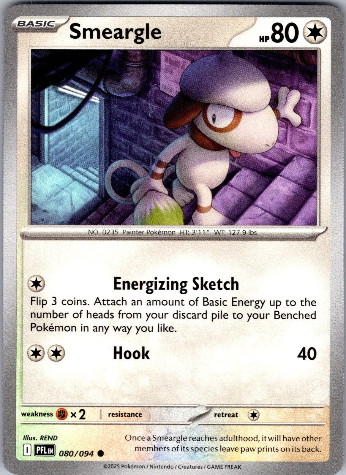 Smeargle Common ME02: Phantasmal Flames 080/094 LP