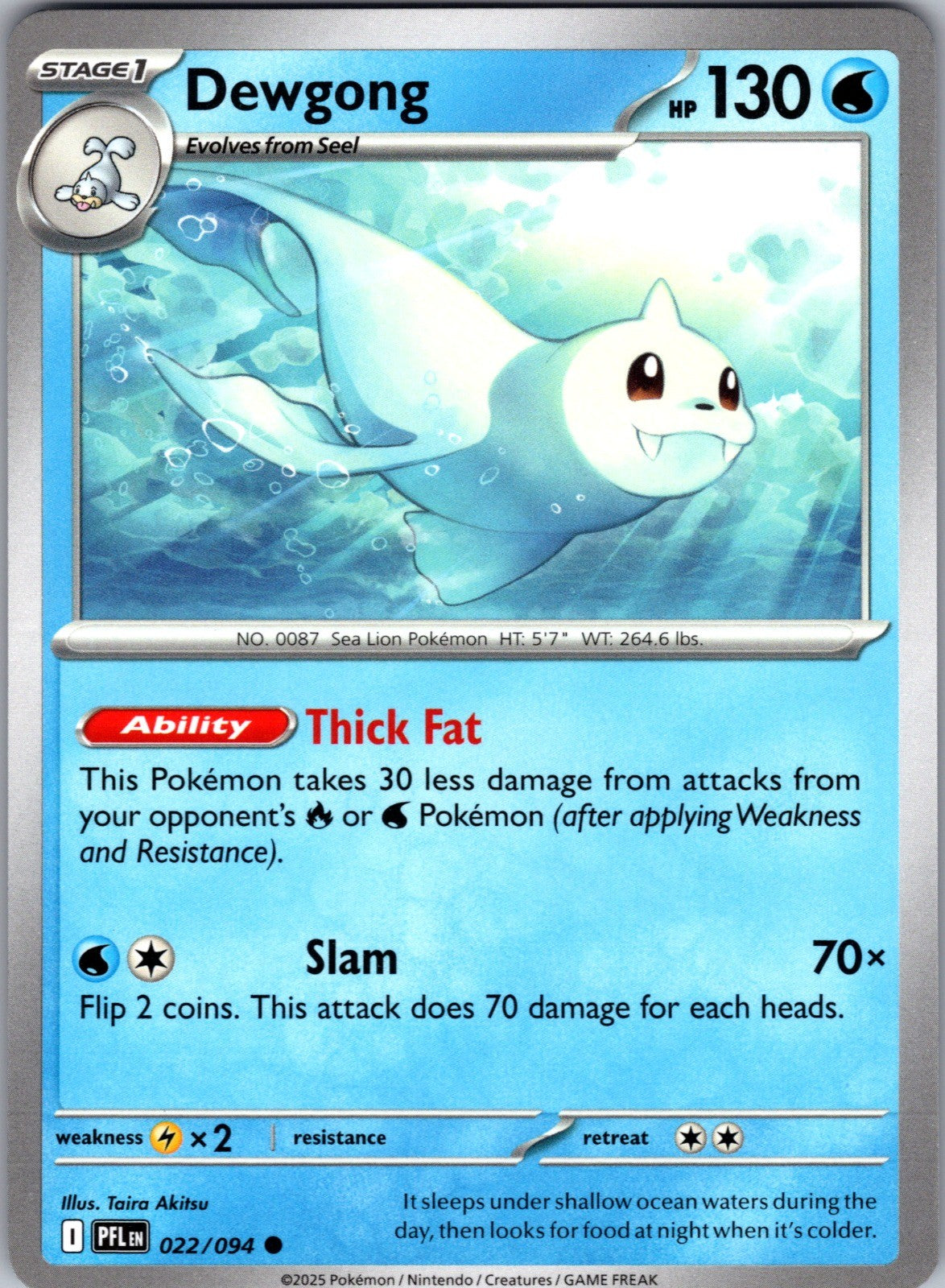 Dewgong Common ME02: Phantasmal Flames 022/094 LP