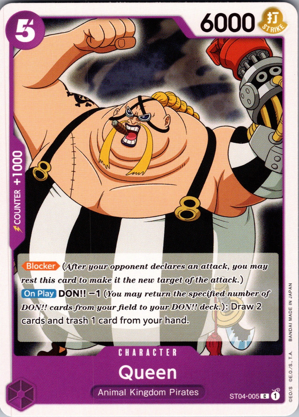 Queen C Starter Deck 4: Animal Kingdom Pirates ST04-005 LP