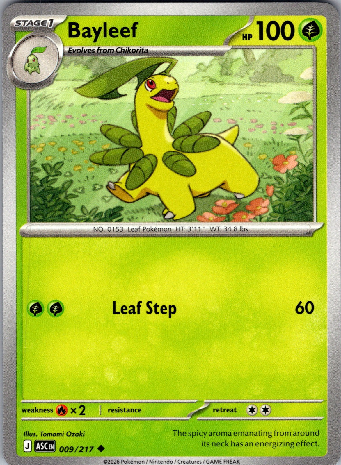 Bayleef Uncommon ME: Ascended Heroes 009/217 LP